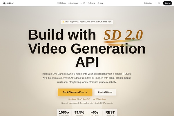 SD 2.0 API screenshot