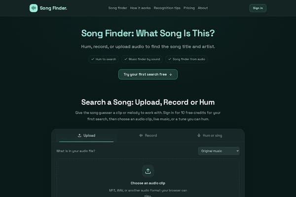 Song Finder screenshot
