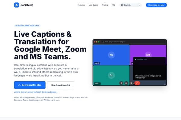 SonicMeet screenshot