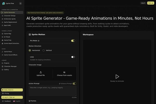 Sprite Flow screenshot