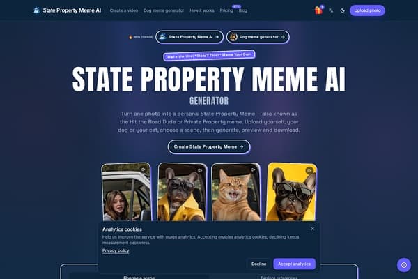 State Property Meme AI Generator preview