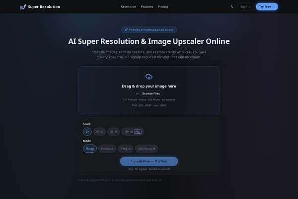 Super Resolution screenshot