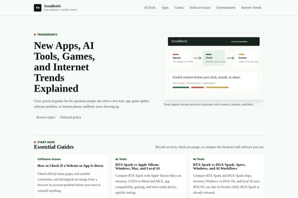 TrendBriefs screenshot