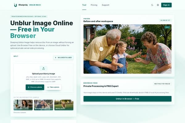 Sharpniq Unblur Image preview
