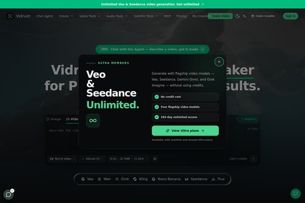 Vidrush AI screenshot