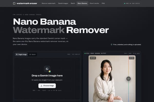 Nano Banana Watermark Remover screenshot