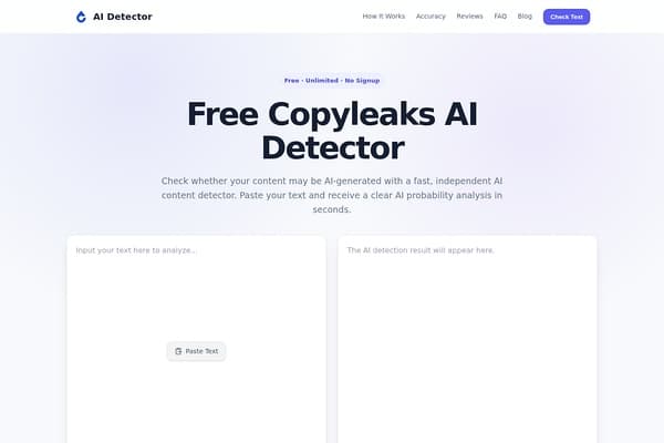 Copyleaks AI Detector preview