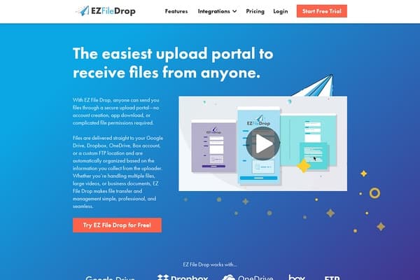 EZ File Drop preview