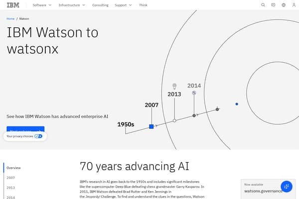 IBM Watson screenshot