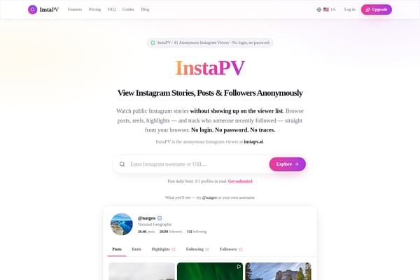 InstaPV screenshot