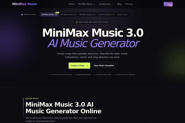 MiniMax Music 3.0 preview