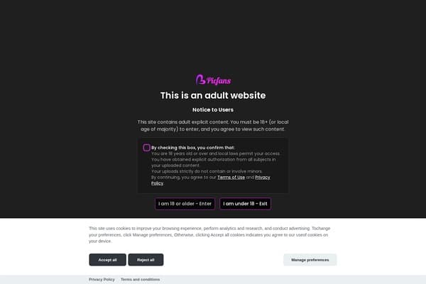 Picfans screenshot