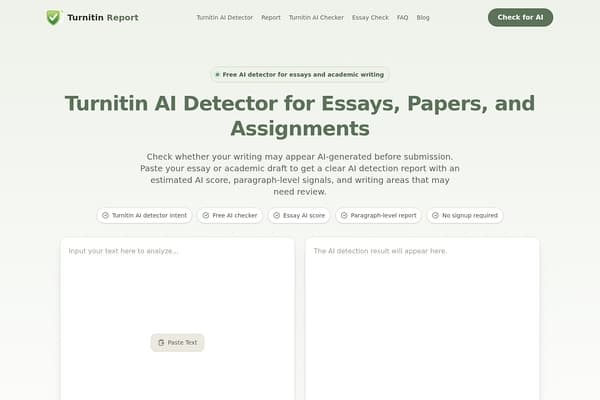 Turnitin Report screenshot