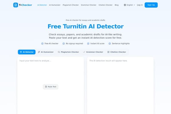 Turnitin AI Detector preview