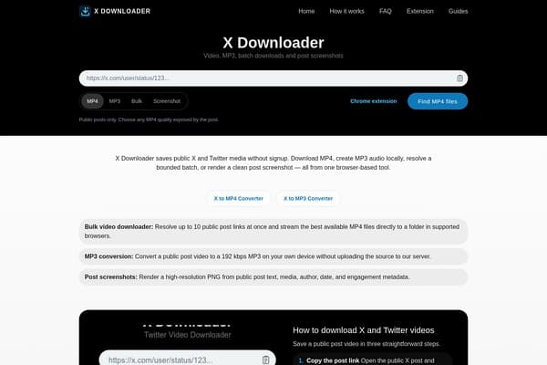X Downloader screenshot