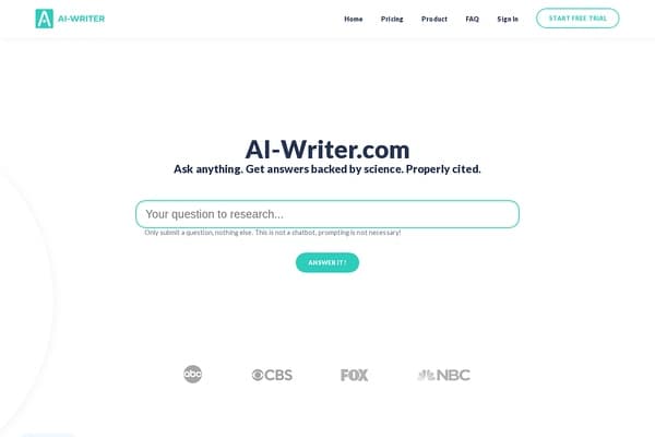 AI Writer preview