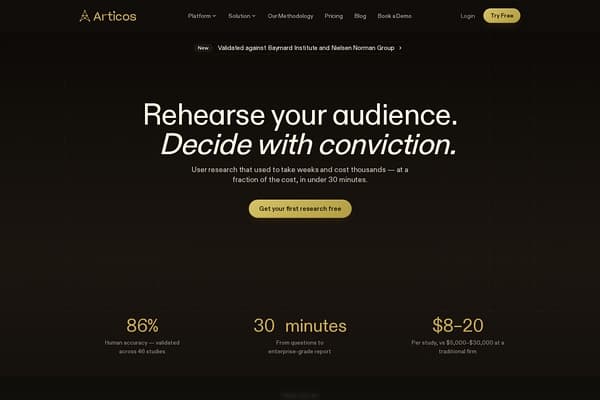 Articos screenshot