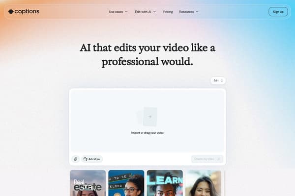 Captions.ai screenshot