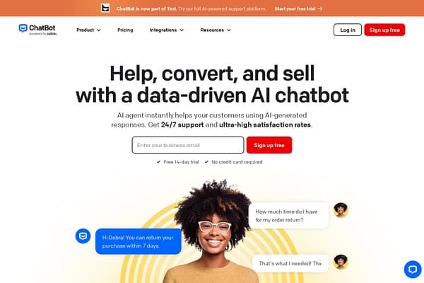 ChatBot.com screenshot