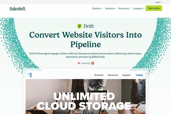 Conversational AI by Drift screenshot