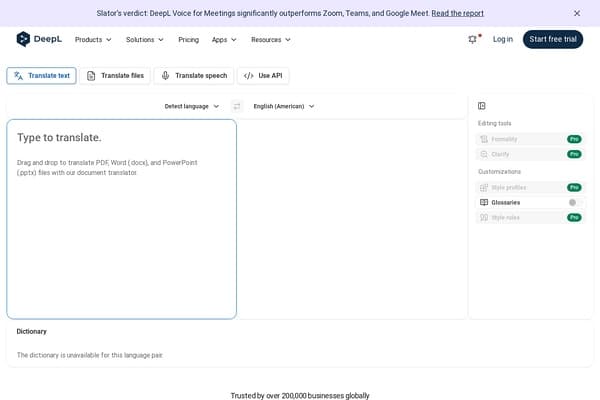 DeepL Translator preview