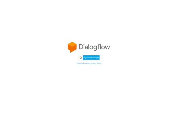 Dialogflow screenshot