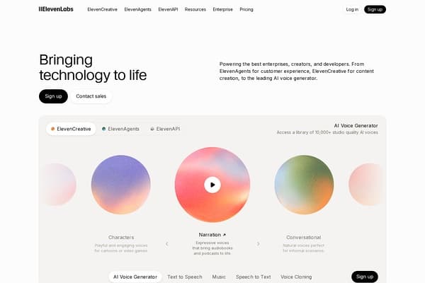 ElevenLabs screenshot