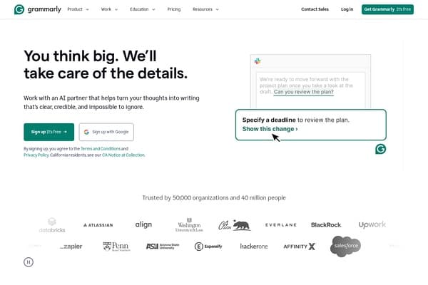 Grammarly preview
