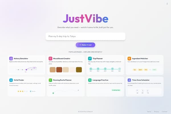 JustVibe preview