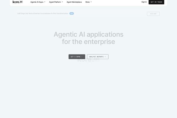 Kore.ai screenshot