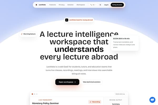 LectMate preview