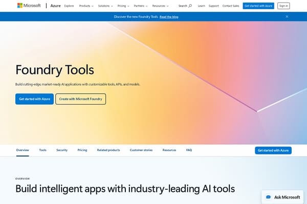 Microsoft Azure AI screenshot