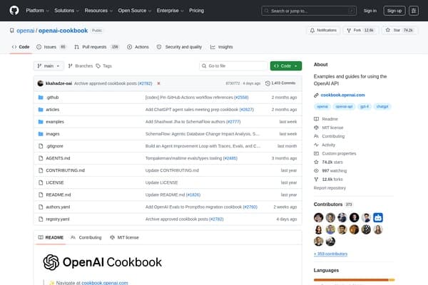 openai-cookbook preview