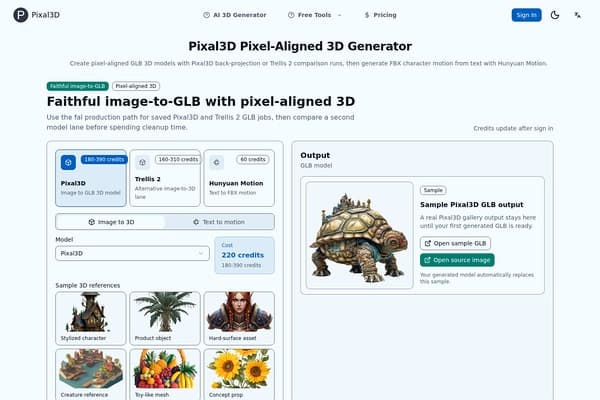 Pixal3d.ai preview