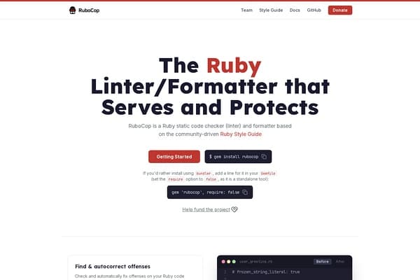 Rubocop screenshot