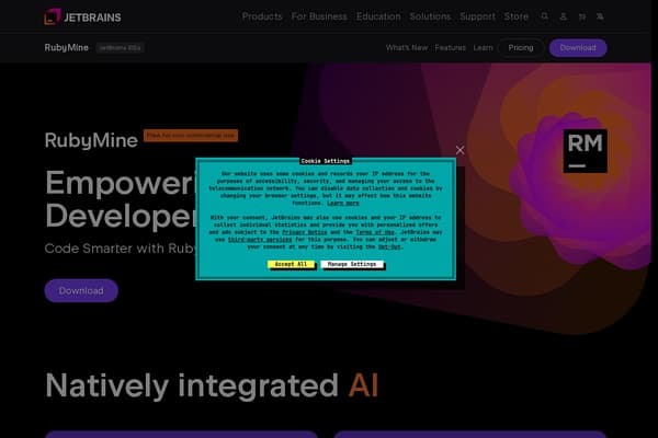 RubyMine screenshot