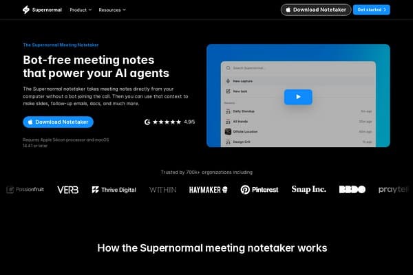 Supernormal App preview