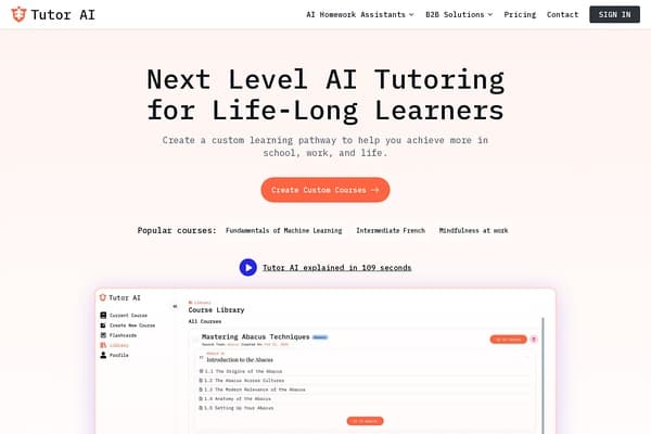 TutorAI screenshot