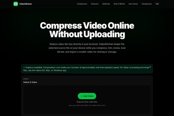 VideoSlimmer - Smart Video Compressor preview