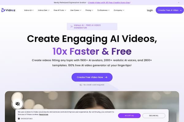 Vidnoz screenshot