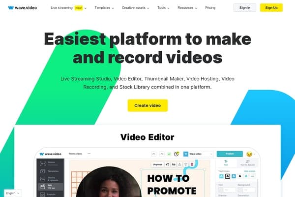 Wave.video screenshot