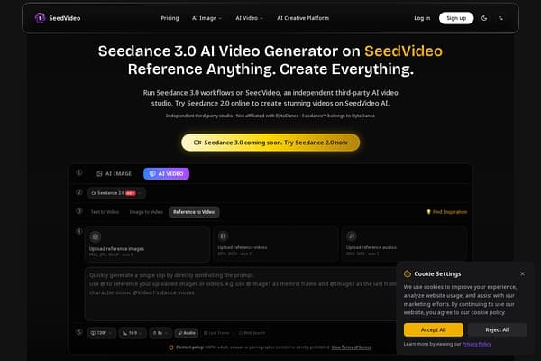 SeedVideo AI screenshot